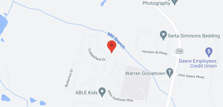 map of 1218 Cobblefield Grovetown, GA 30813